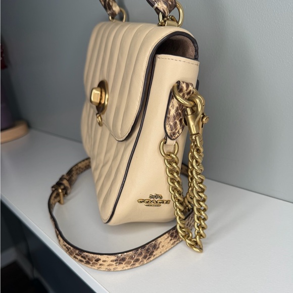 COACH x Jennifer Lopez Marley Top Handle Quilted Leather Bag - Picture 9 of 16